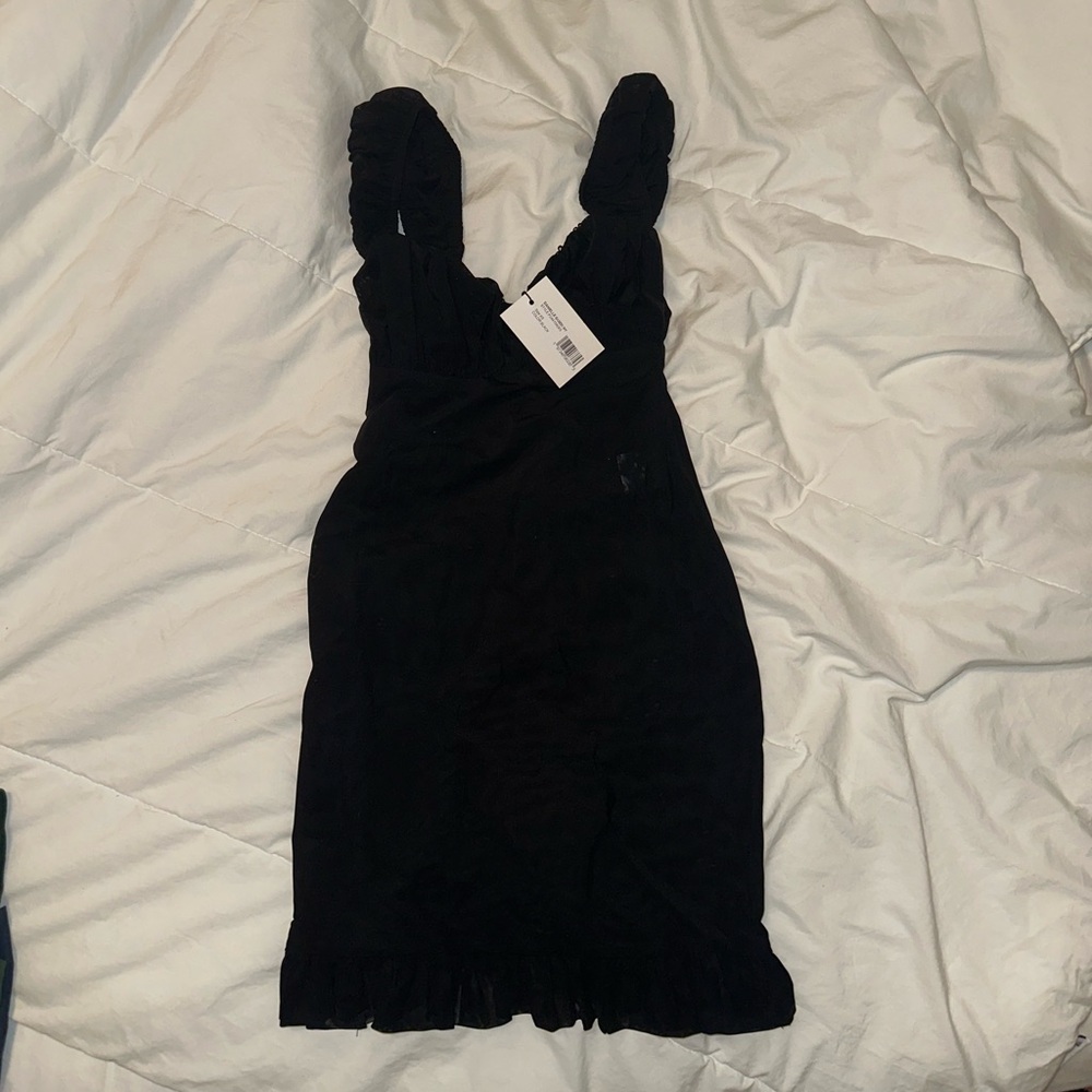 NWT Danielle Guizio mini Black Textured Dress XS